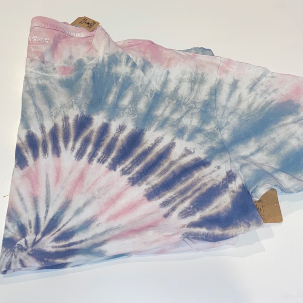 PINK One Size Tye Dye Short Sleeve Tee